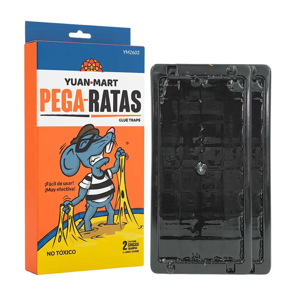 Par de trampas largas pega ratas yuan-mart / ym2603