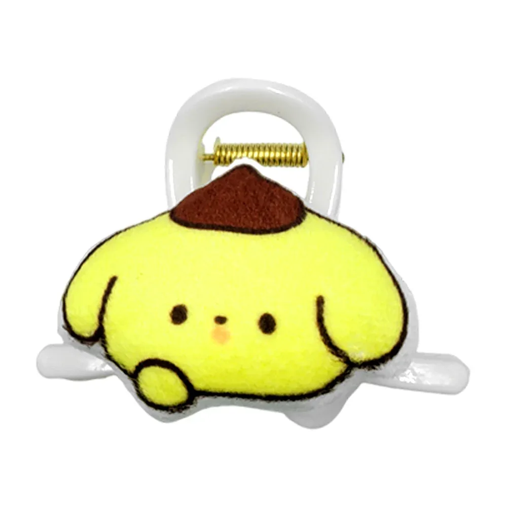 Paquete 10 pinzas mariposas de plástico con adorno mini almohada en forma personajes de hello kitty, para cabello / 16108