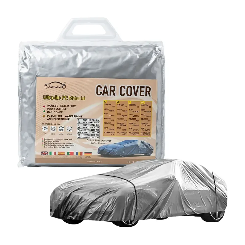 Funda - cubierta protectora para coche talla l de 480x175x120cm, multifuncional