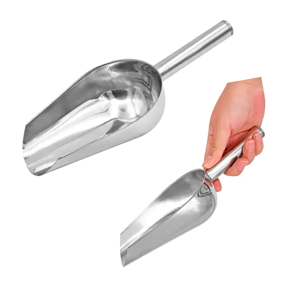 Cucharón mediano tipo pala multifuncional de acero inoxidable, 24cm / 1683684
