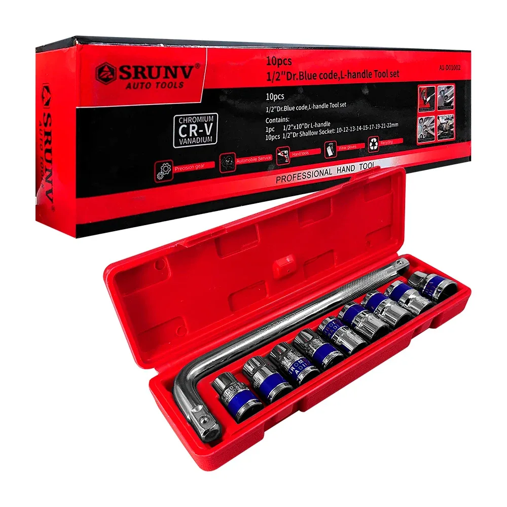 Estuche para mecánica con llave metálica y 9 medidas intercambiables / a1-d01002 / g-10017 / 19-0141 / dekecr-v