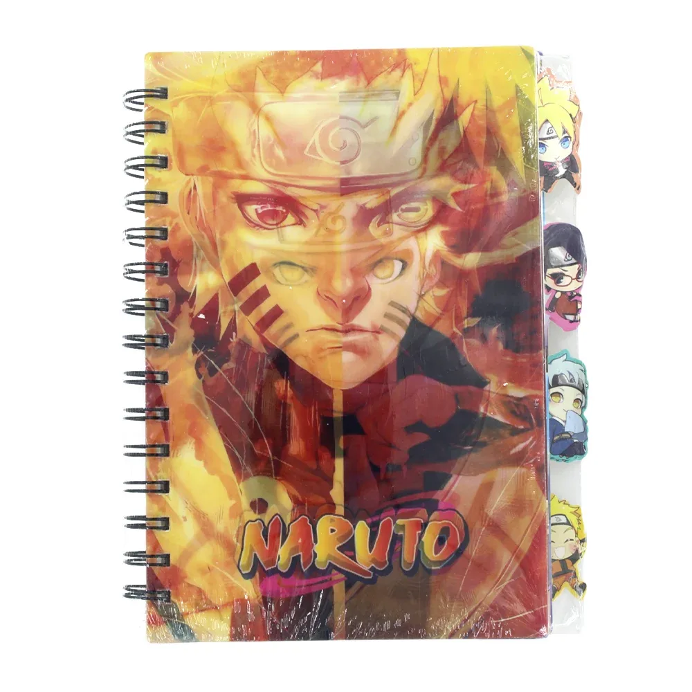 Libreta con diseño lenticular de naruto, variedad de modelos / 3d-301