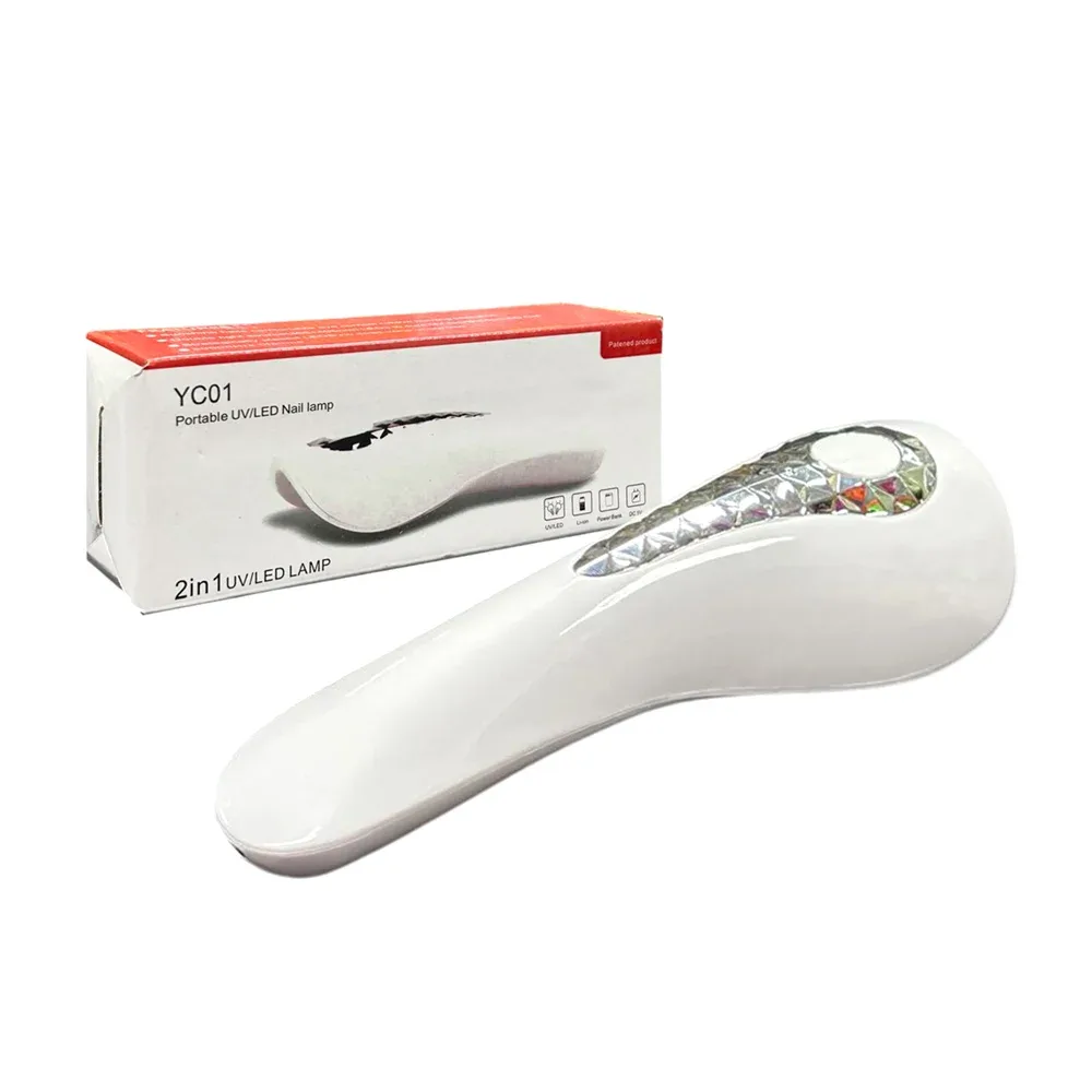 Lámpara de uñas - manicure uv - led inalámbrica portátil, 18w, 165x55x45mm, variedad de colores / 466m