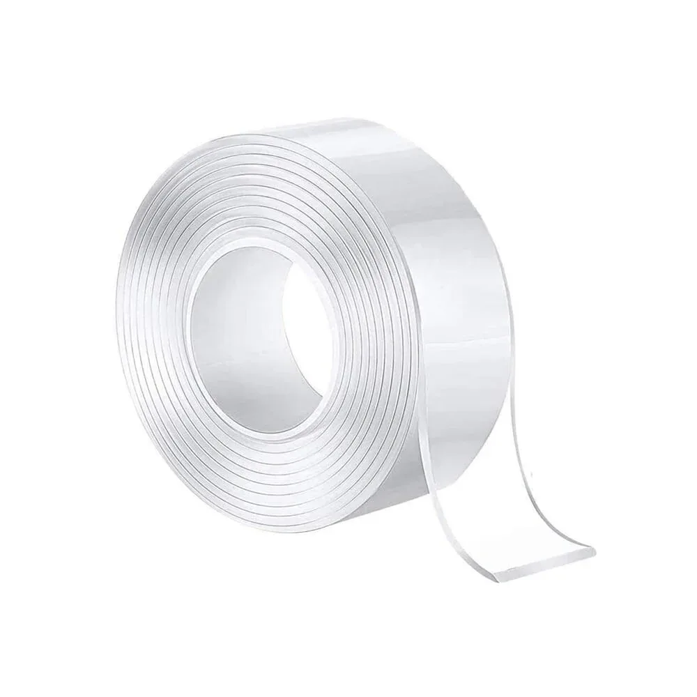 Cinta de gel doble cara transparente 3 metros y grosor de 1mm / 3cmx3mx1mm / lu8038