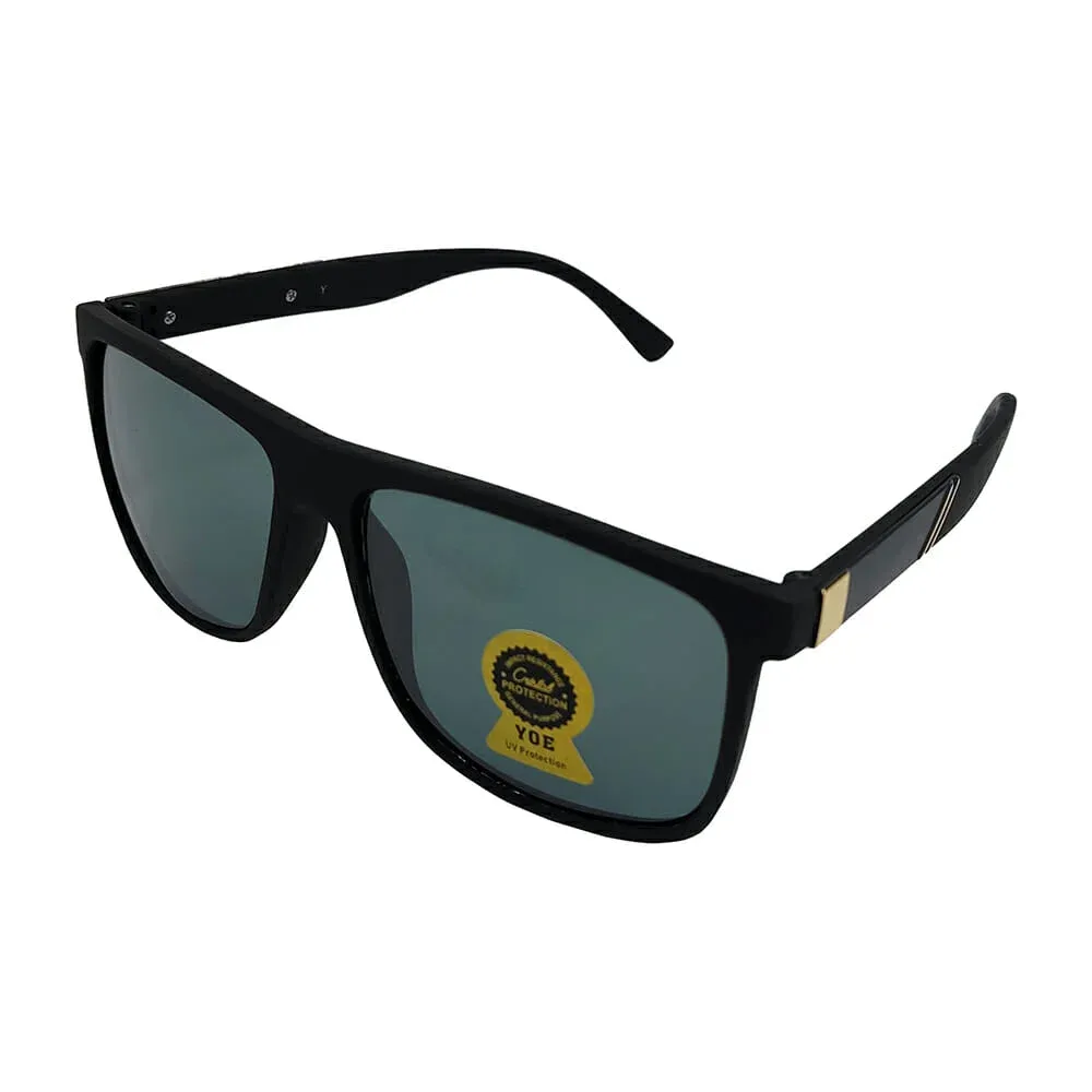 1pza Gafas solaree cuadradas con diseño dorado 3328cristalf