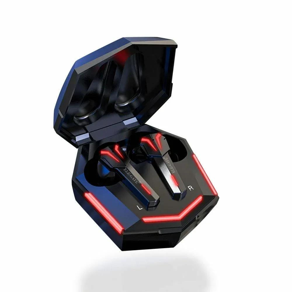 Audífonos gamer bluetooth con iluminación led, almohadillas de silicón y estuche de carga / ear.bt.ks06