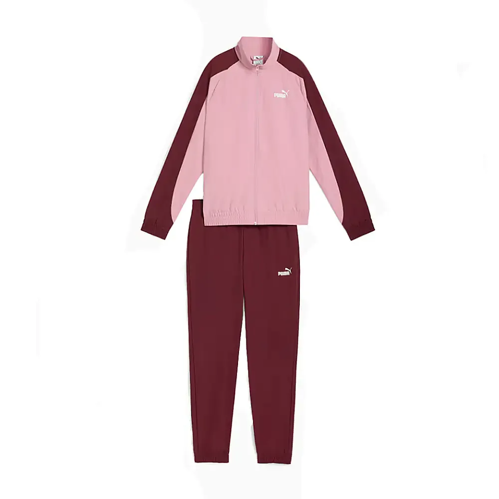 Conjunto deportivo puma original, pants color liso + chamarra de manga bicolor