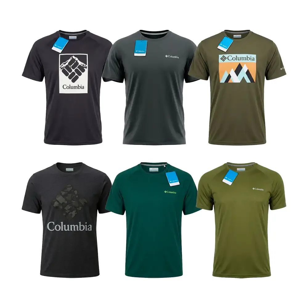Playera columbia original ligera, variedad de diseños, colores y tallas