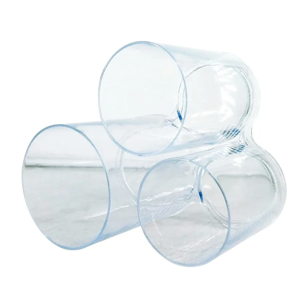 Organizador de acrílico para brochas con 3 compartimentos en forma de vasos / jn-111 brush holder