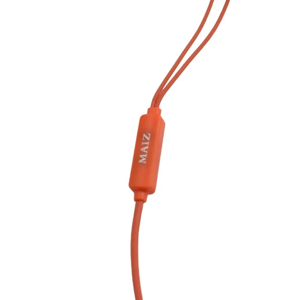 Audífonos alámbricos manos libres con entrada jack de 3.5 mm, almohadillas de silicona y micrófono, variedad de colores / ej-081