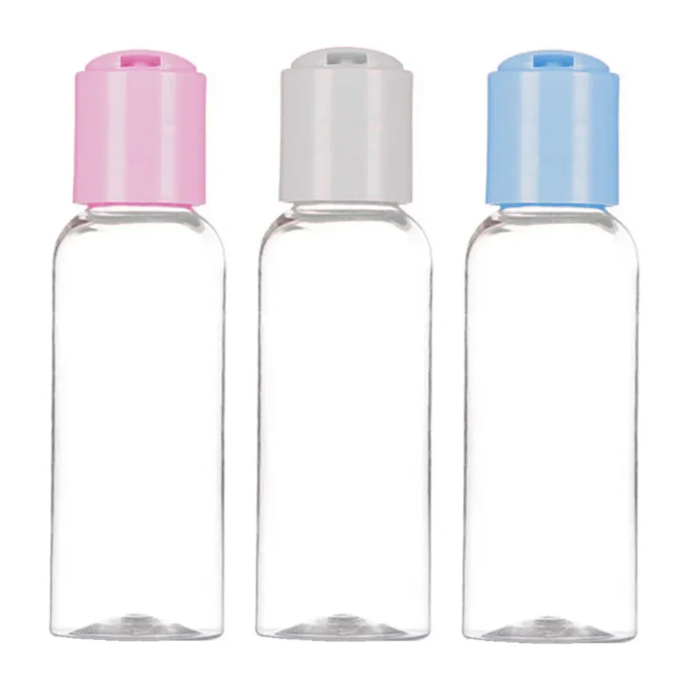 Mini botella multifuncional de plástico para viaje 10cm, variedad de colores