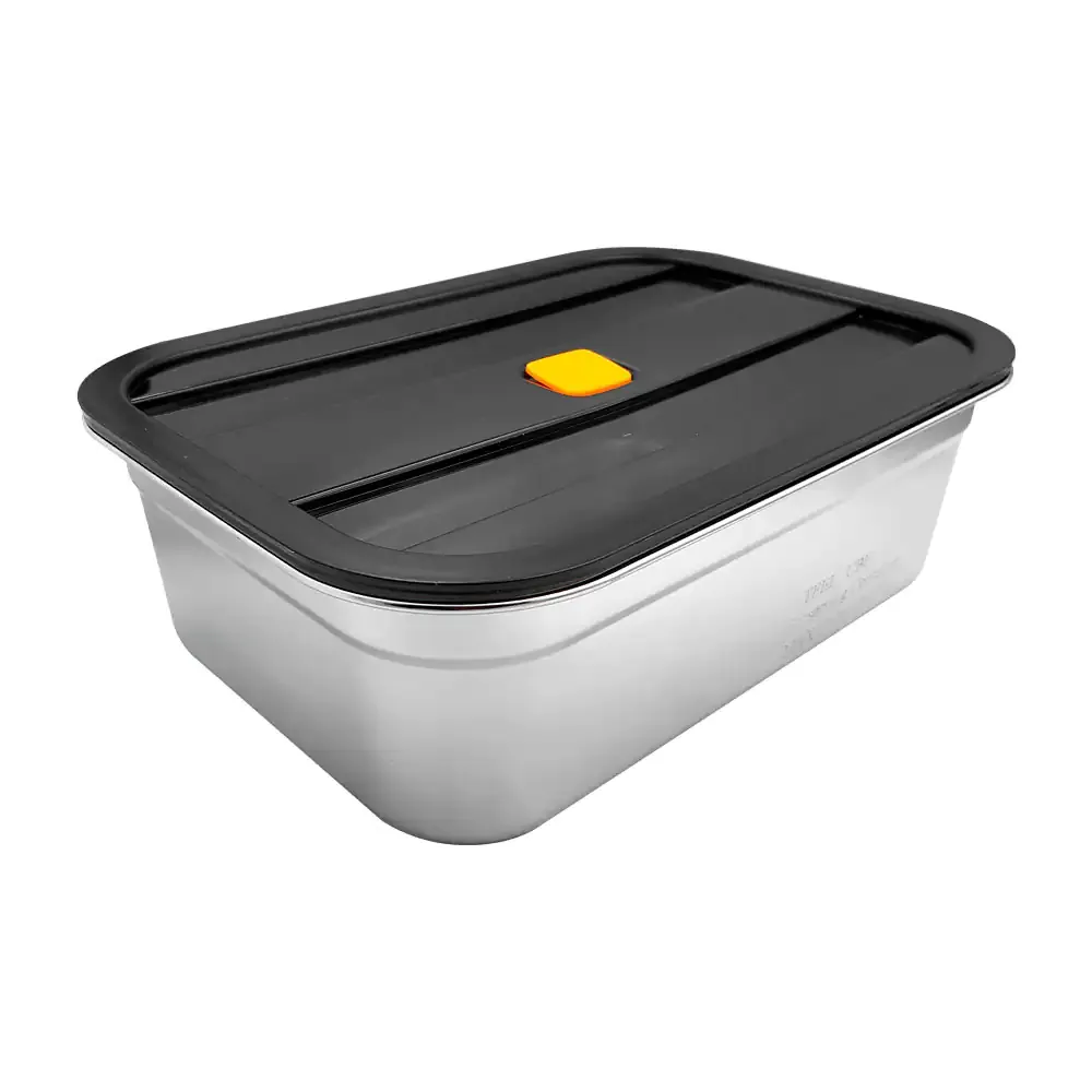 Contenedor de acero inoxidable con capacidad de 5500ml, cierre hermético
