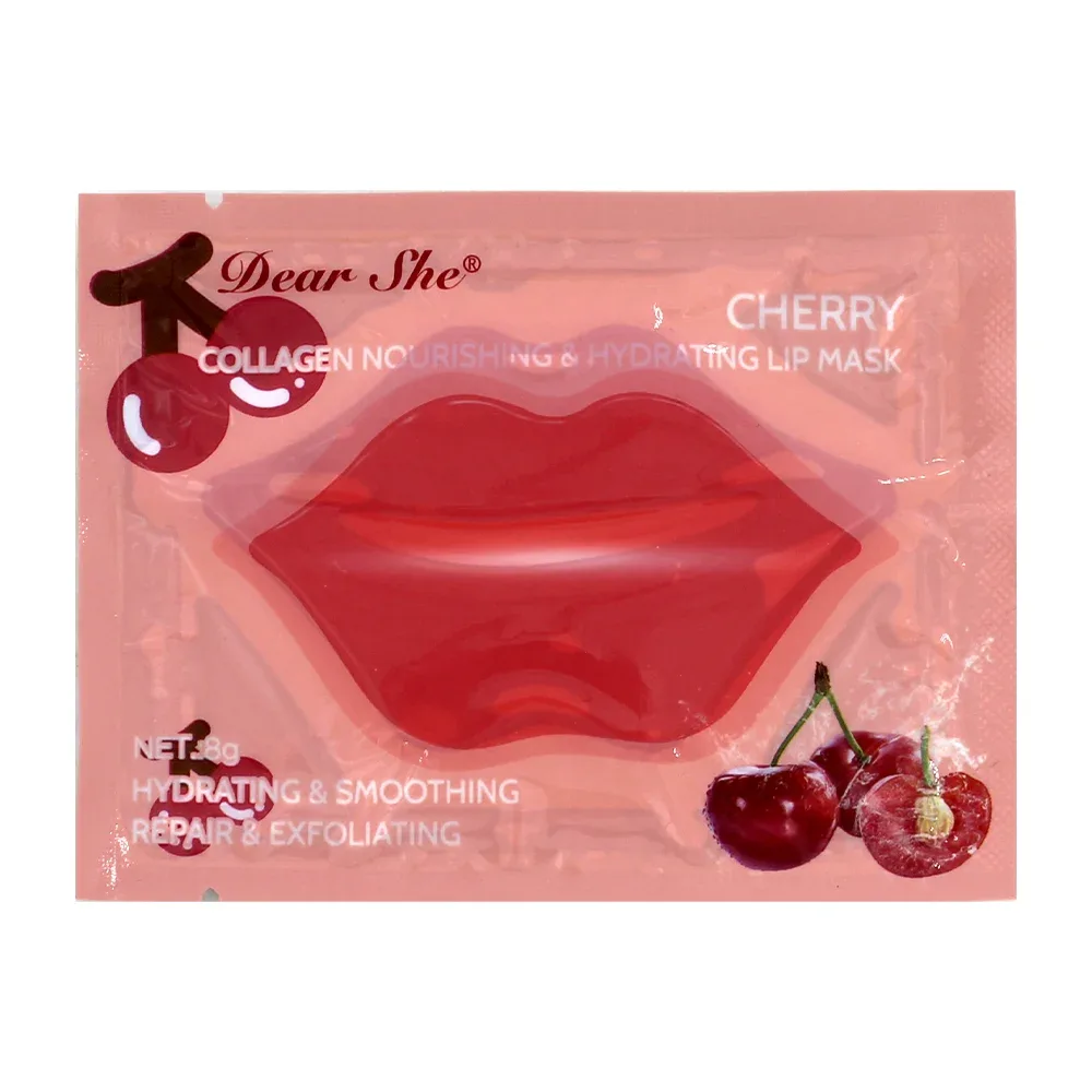 1pza Mascarilla parche hidratante para labios con extracto de cereza, 8g / dear she