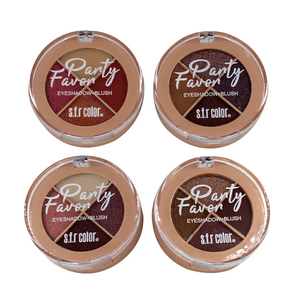 1pza Rubor con sombras en polvo party favon 7394