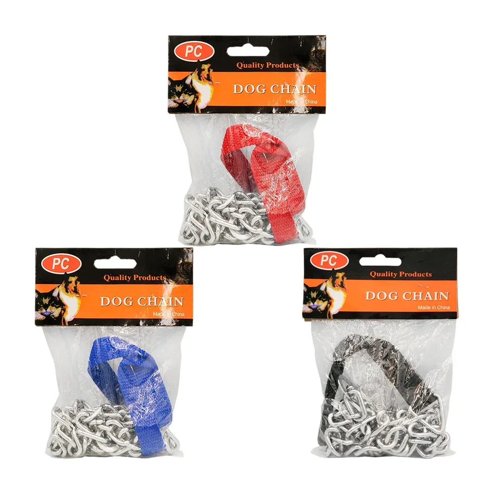 Correa de cadena mediana para mascota, 1.20m - 3.7mm / dog chain / tl44667