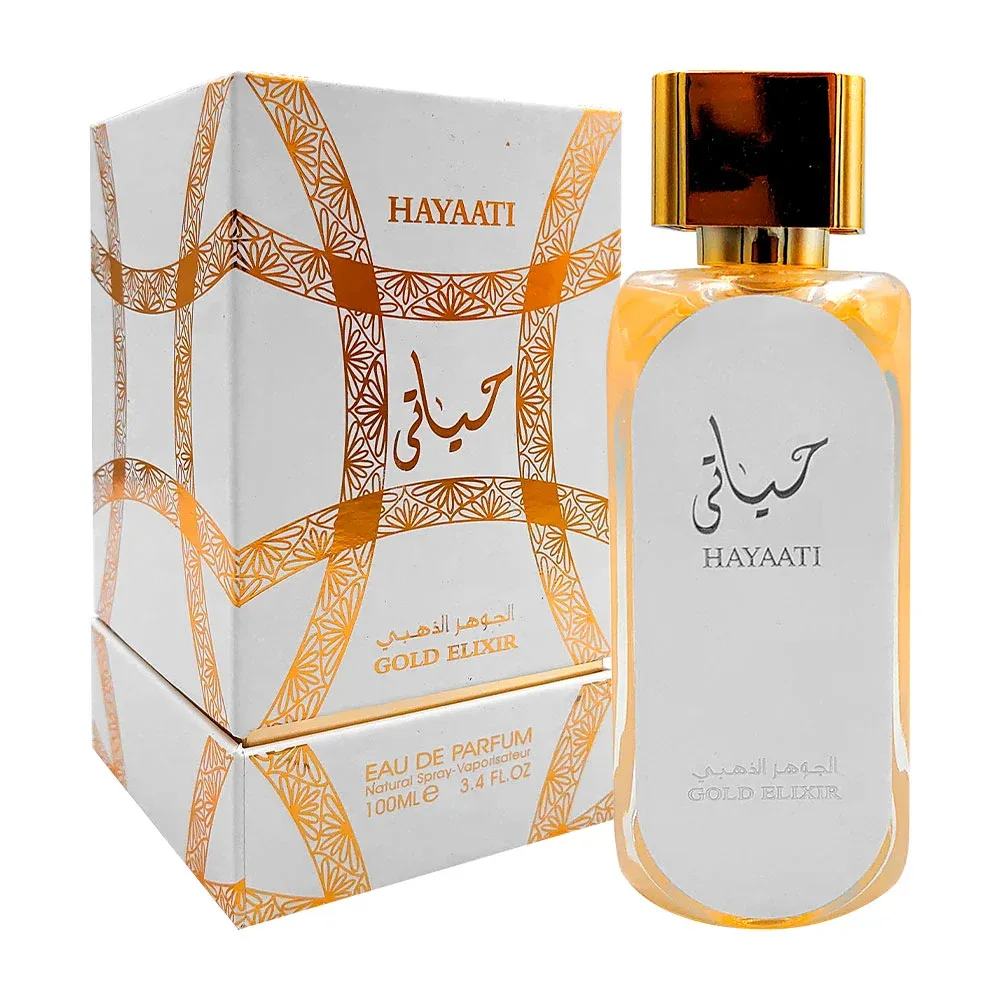 Perfume hayaati gold elixir en spray con fragancia para dama, 100ml / 6789a