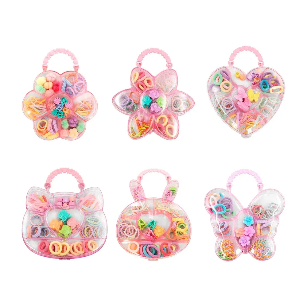 Estuche de 7-8 compartimentos con accesorios para peinado, variedad de formas
