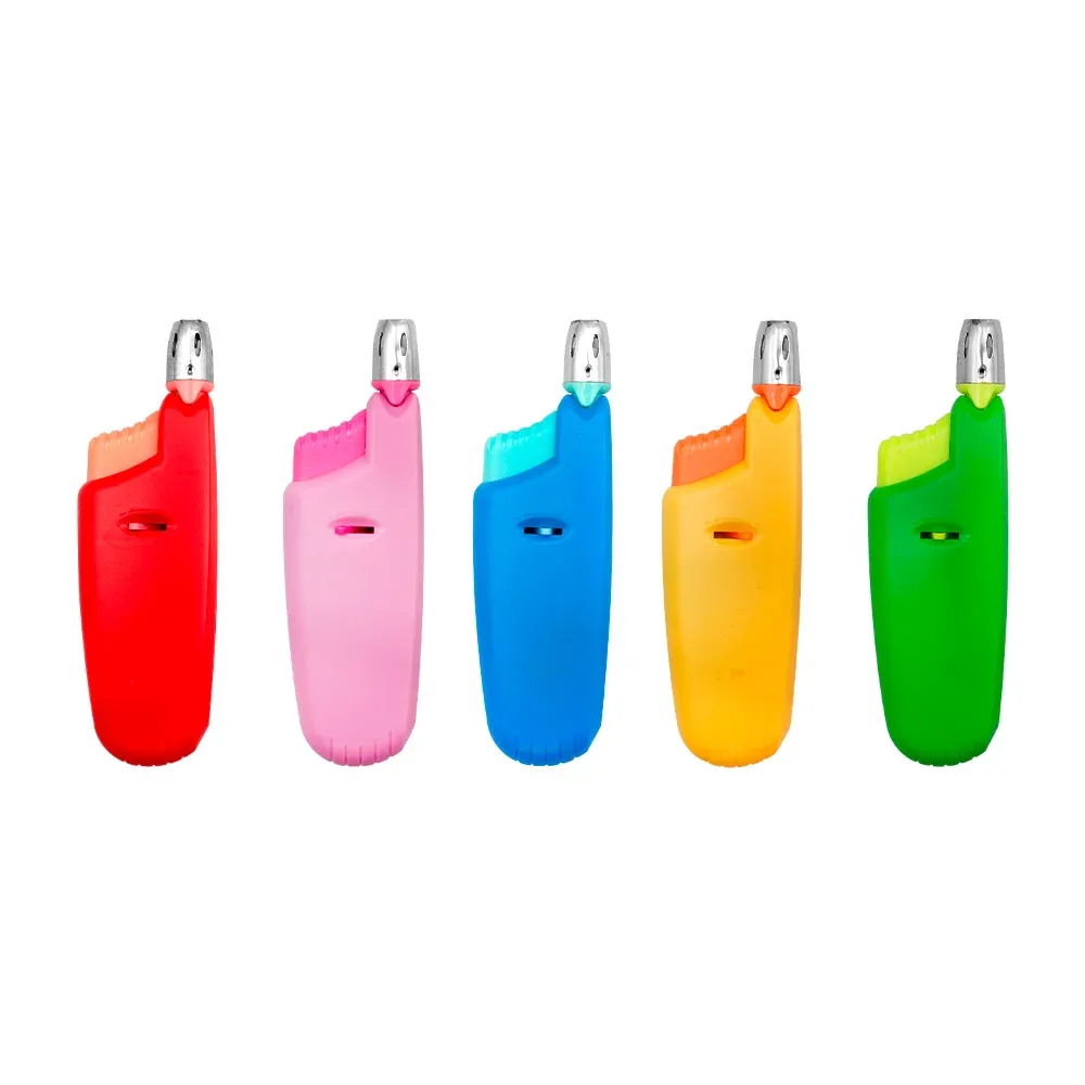 1pza encendedor manual pequeño y boquilla alargable, variedad de colores