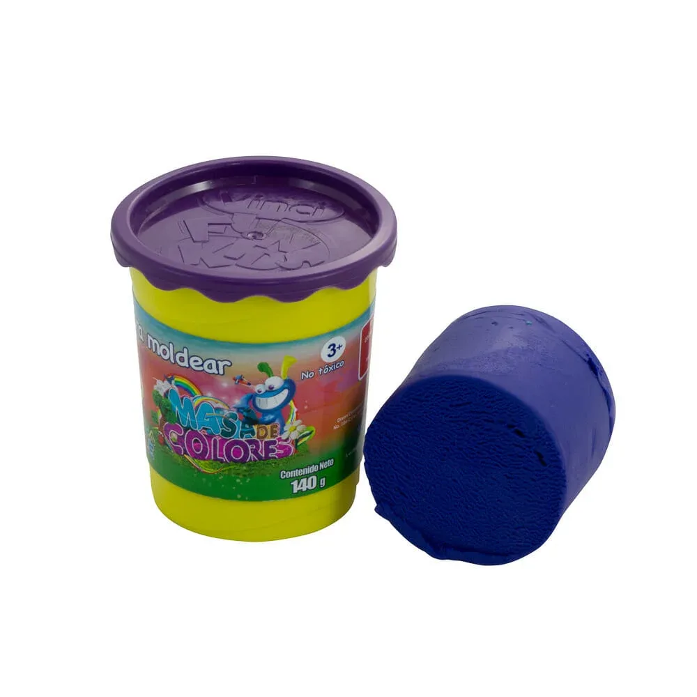 Frasco con masa vinci fun kids color púrpura para moldear, 140g
