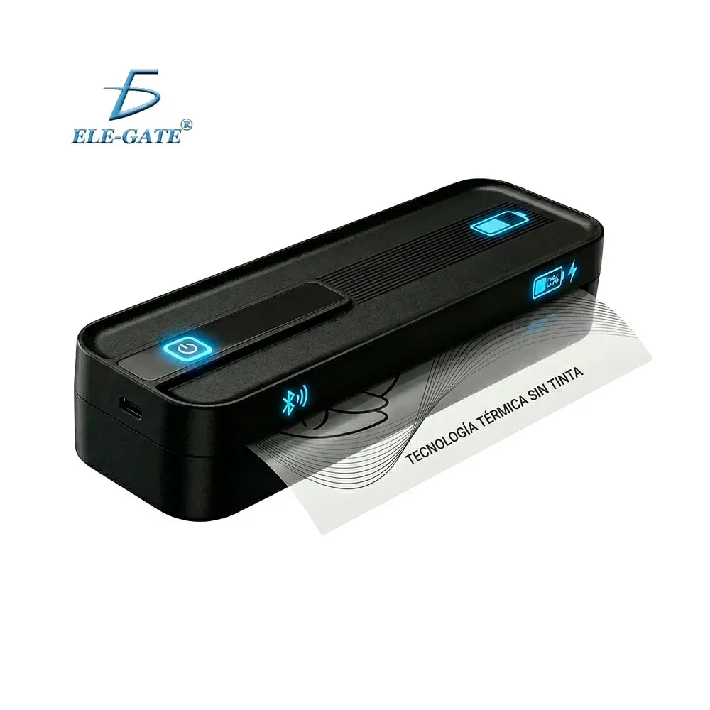 Impresora a4 térmica, portátil-bluetooth, ideal para viajes, variedad de colores