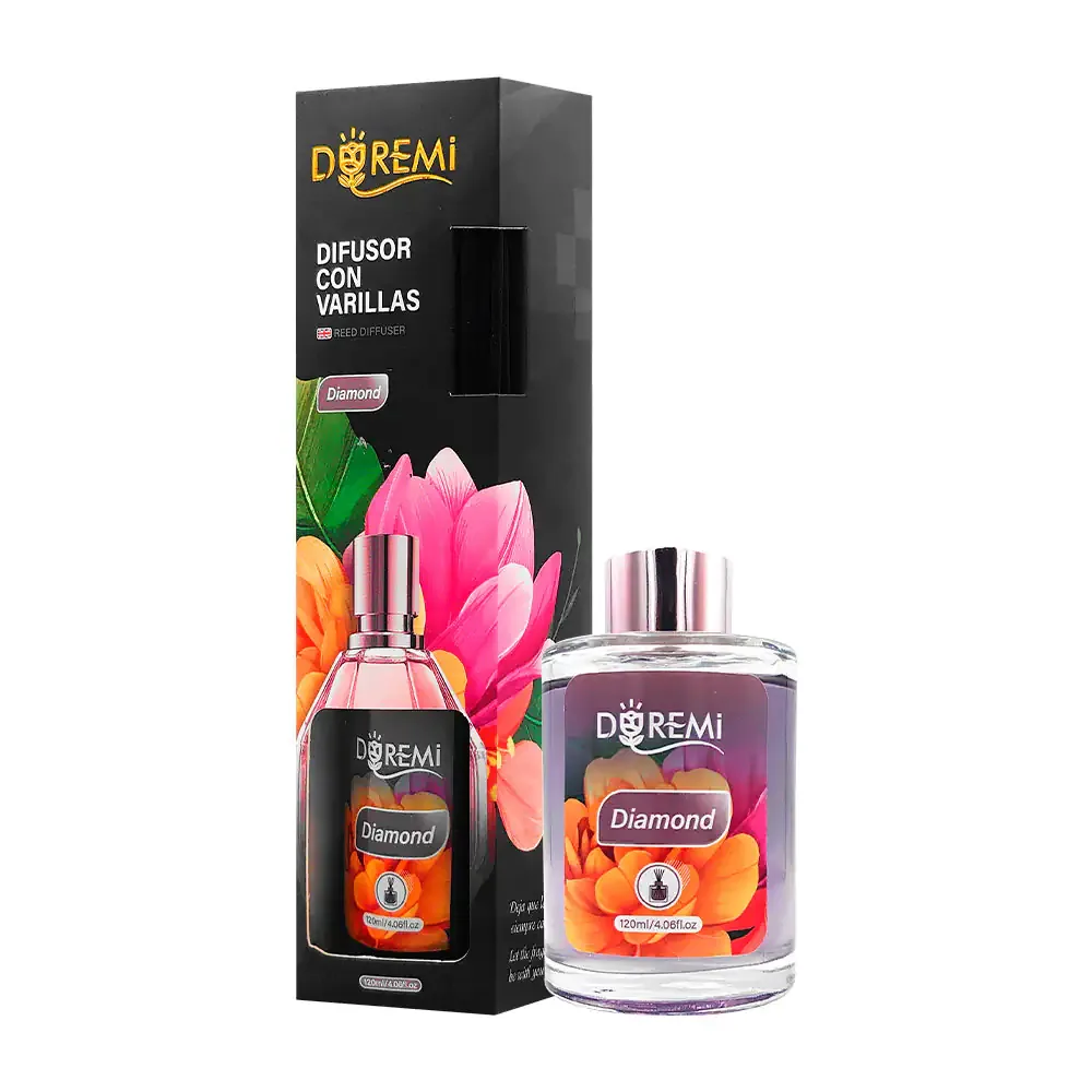 Aromatizante - difusor con varillas en frasco de 120ml, aroma diamond / 426693