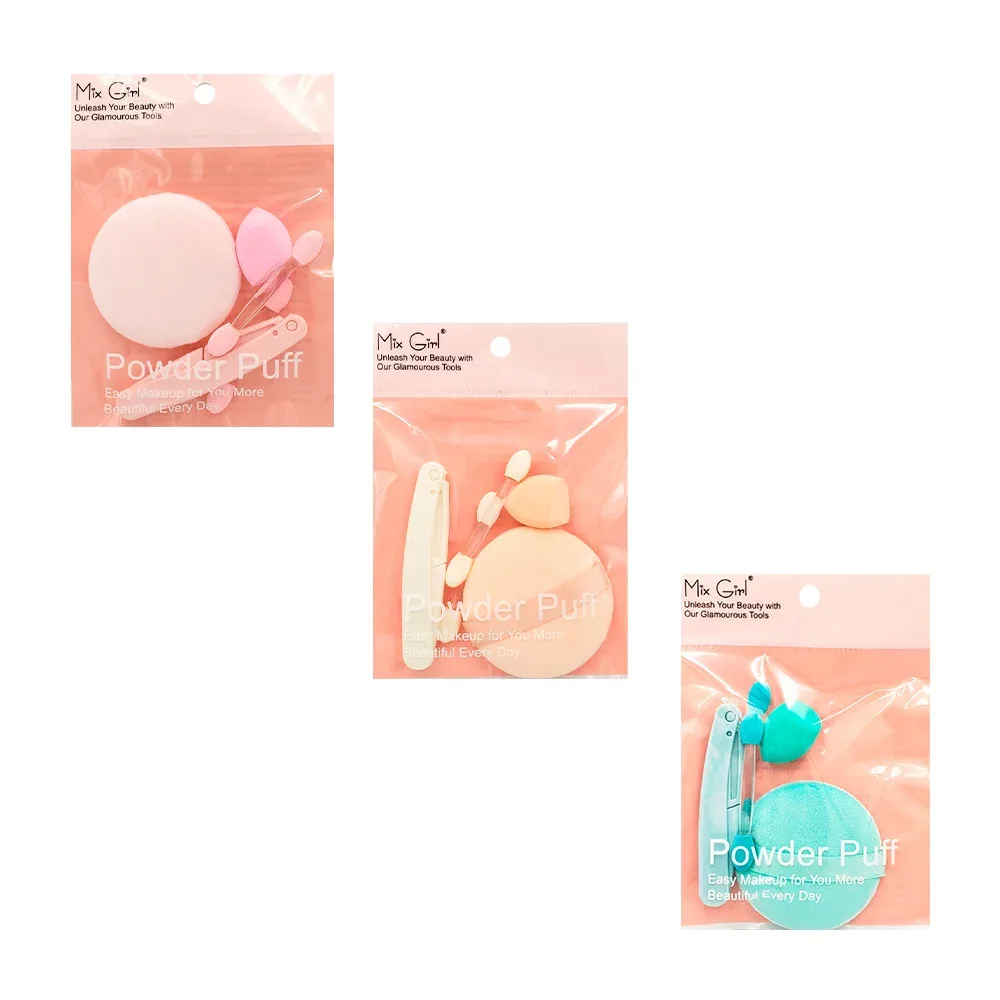 Bolsa con 5 herramientas para el cuidado facial, variedad de colores / y135
