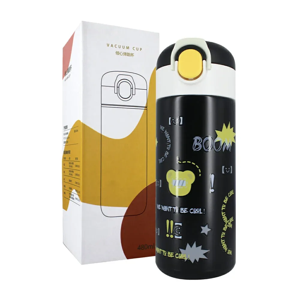 Termo de acero inoxidable 480ml, variedad de colores / vacuum cup yx4102