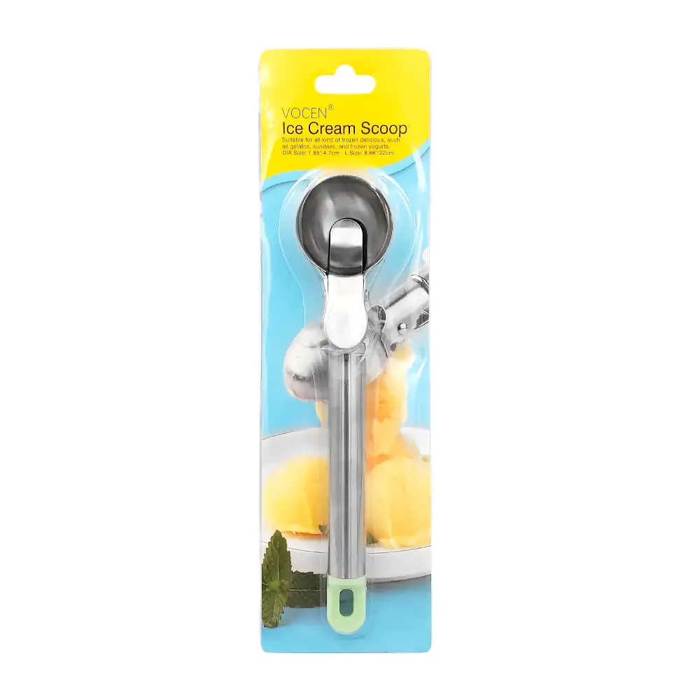 Cuchara de acero inoxidable con palanca de expulsión para helado, 22cm / 1693987