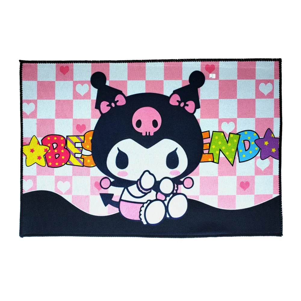 Tapete rectangular de tela antideslizante con estampado de kuromi, 57x38cm, variedad de diseños / 44-1