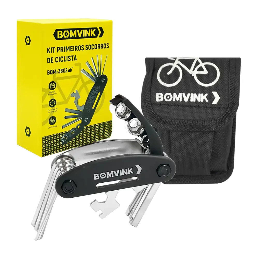 Llave multiherramienta para bicicleta + estuche, variedad de accesorios / t-606-w26 / 5371 / ojos226-9149