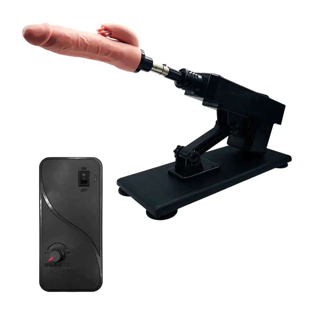 Dildo consolador 16.5cm automático con base antideslizante, térmico con textura y vibración / 23133