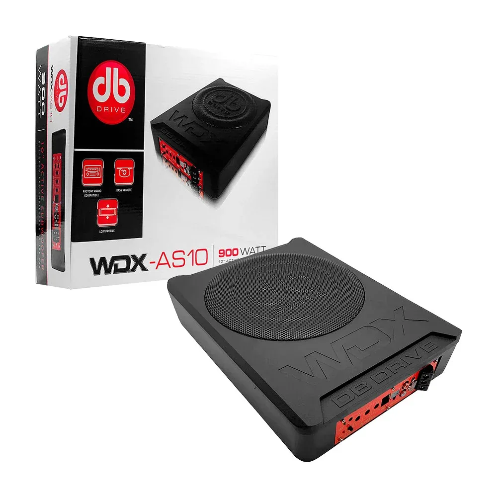 Subwoofer de 10in, multifuncional, 900watts con multiples conectores / wdx-as10