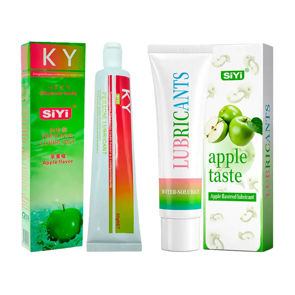 Lubricante siyi a base de agua, aroma y sabor a manzana verde, 50g / 400547
