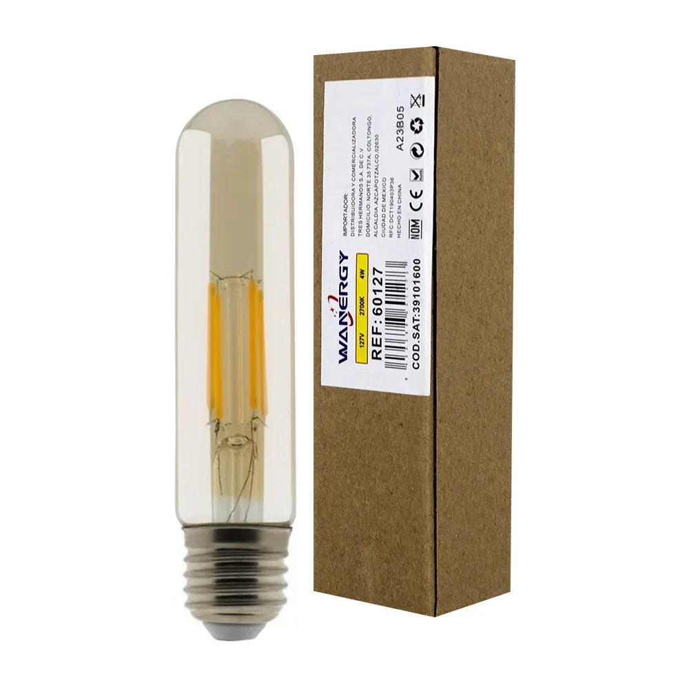 Foco bombilla led wanergy con forma cilíndrica vintage / 601273