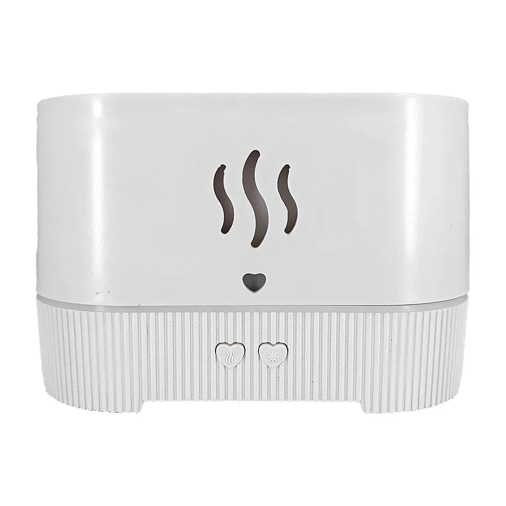 Humidificador con luz efecto llama de fuego y capacidad de 300ml, variedad de colores / aroma diffuser / 17138
