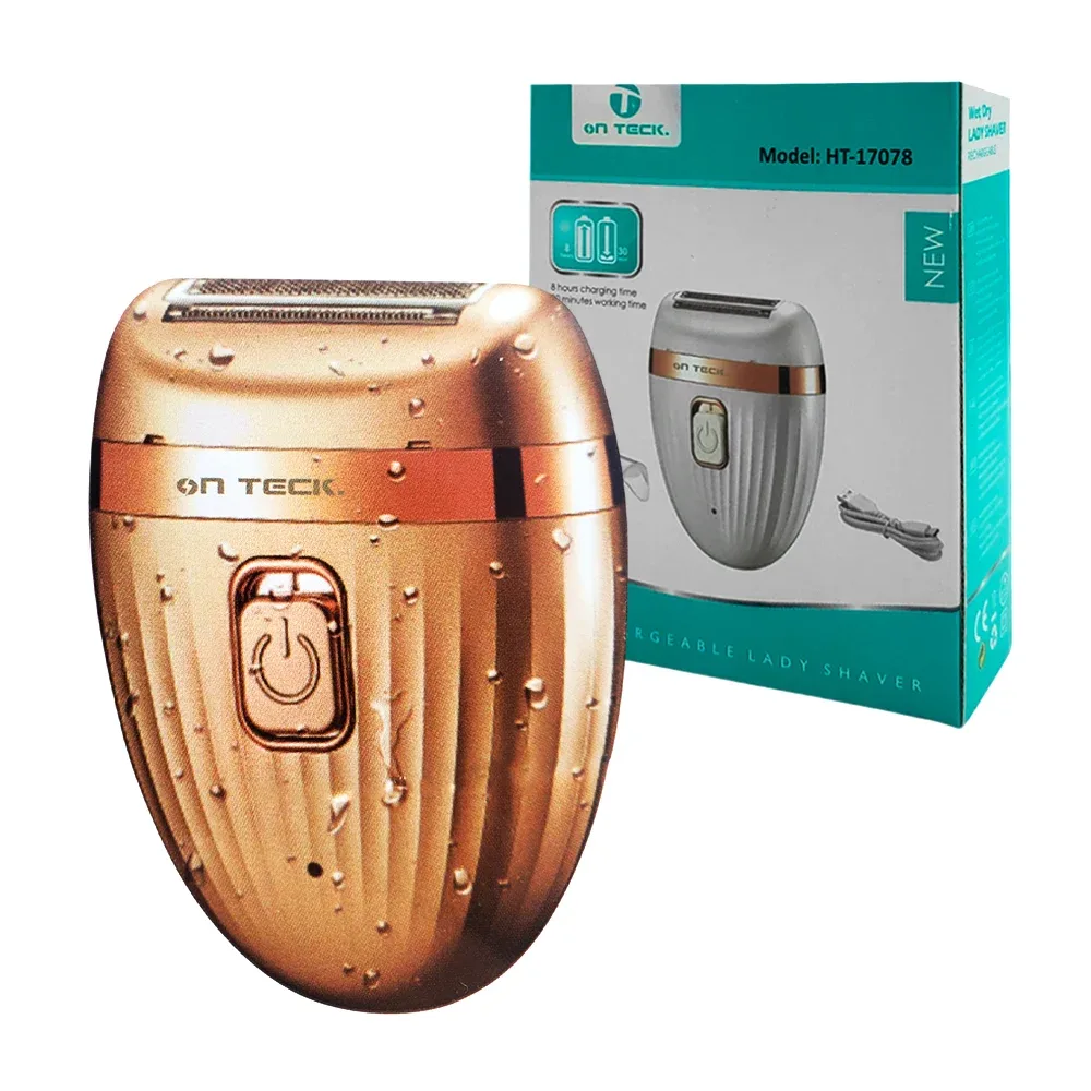 Mini máquina rasuradora recargable portátil para dama / on teck / lady shaver / ht-17078