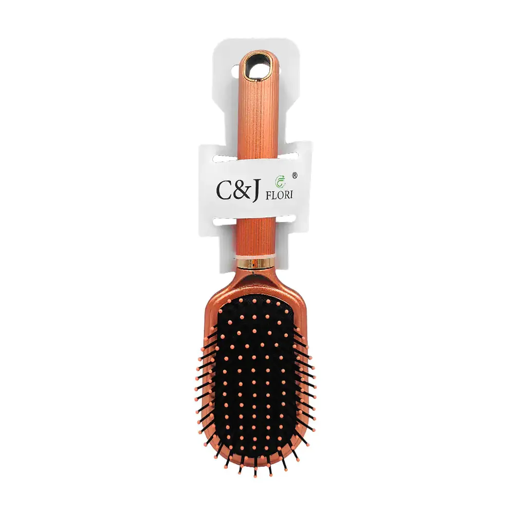 Cepillo c&j flori ovalado con detalles metálicos, variedad de colores