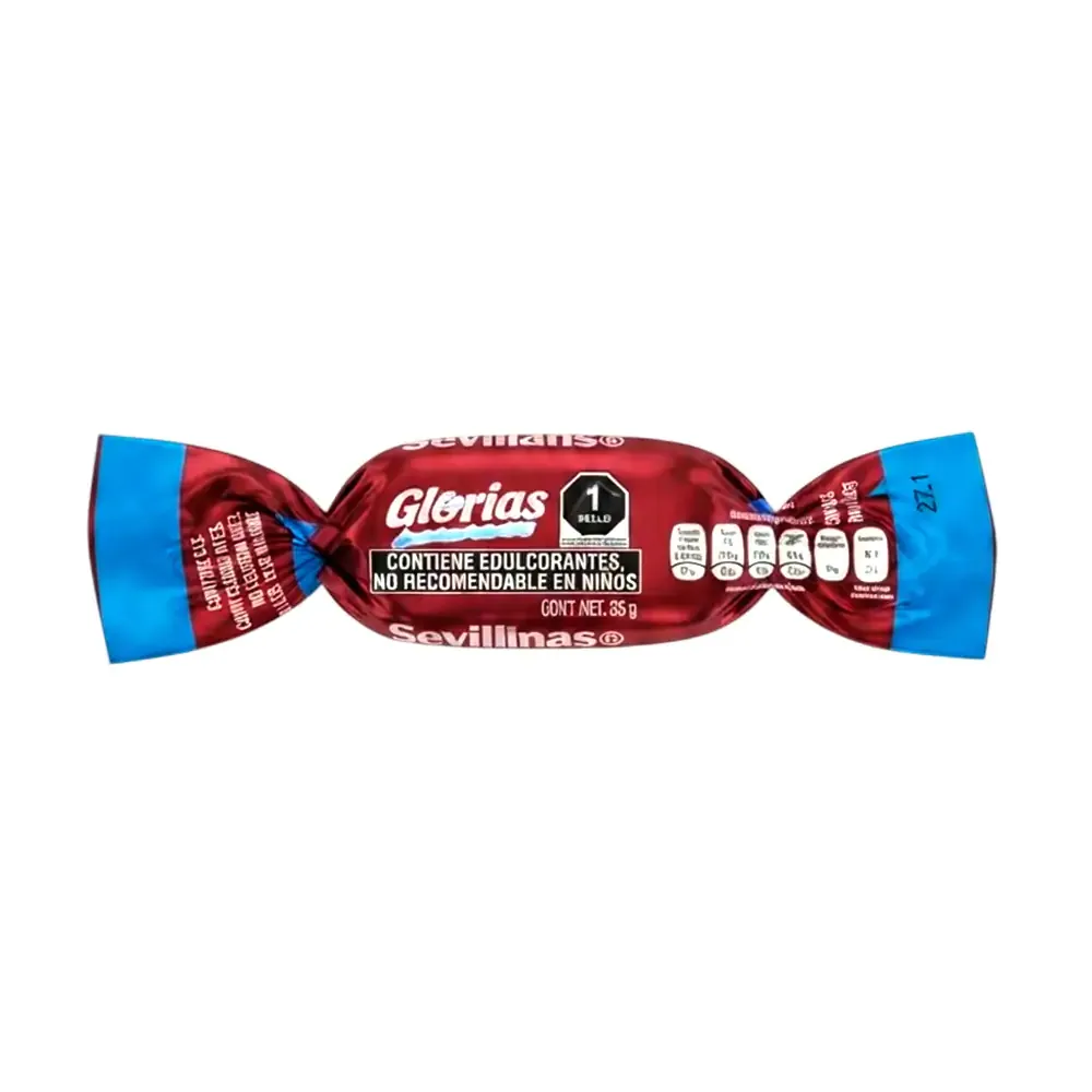 1pz dulce de leche con nuez reducido en azúcar, glorias las sevillanas, 18g / 007669