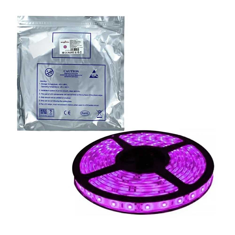 Tira led de luz rosa 5mtrs, 5v / 8w 40536