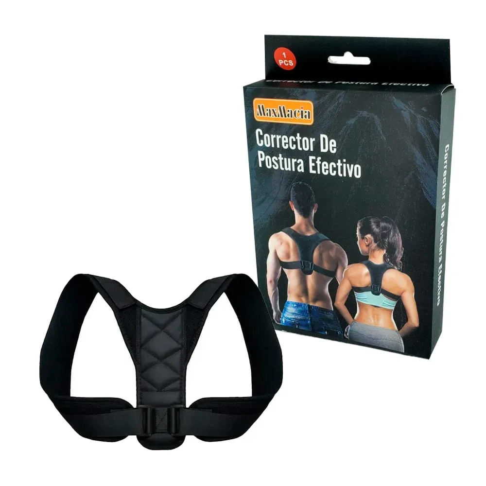 Faja ajustable corrector de postura para el dolor y tensión de espalda, variedad de tallas / maxmacia