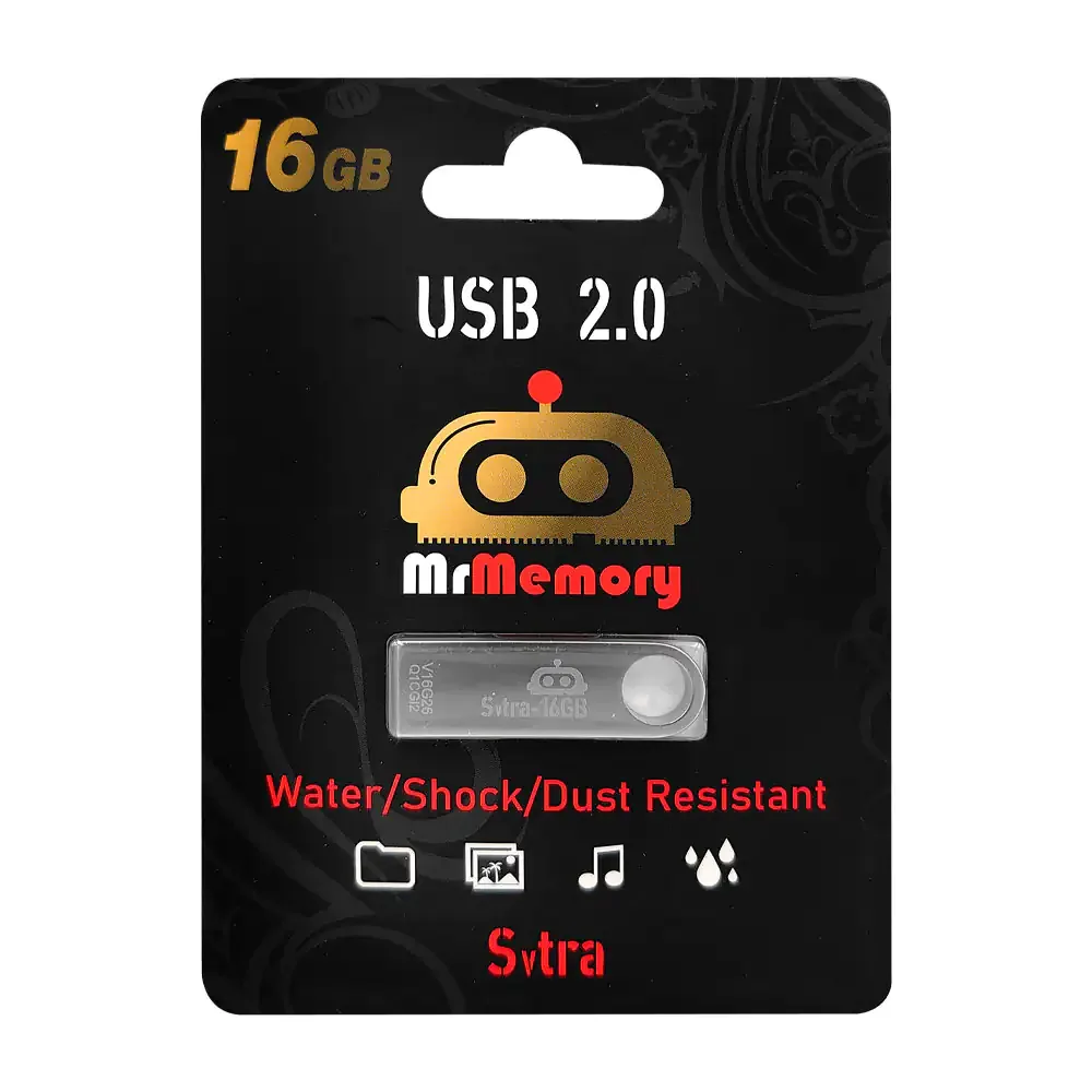 Memoria usb mrmemory de 16gb, metálica de alta resistencia / usv2.0/16gb