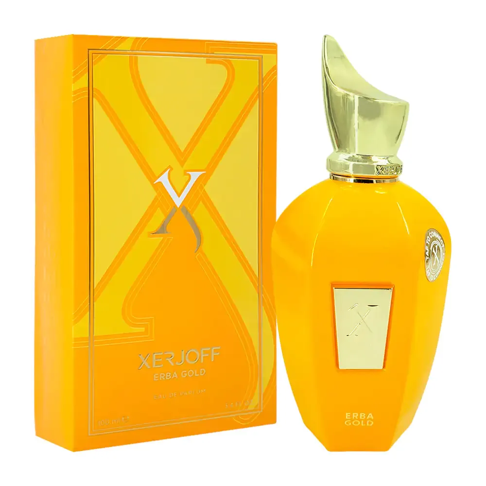 Perfume xerjoff erba gold con fragancia en spray de 100ml para hombre + pañuelo