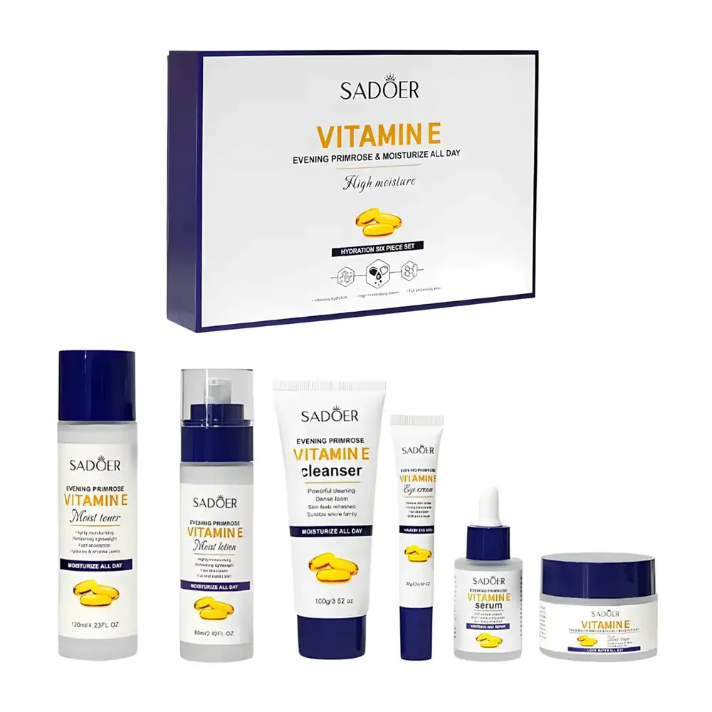 Set de 6 cremas hidratantes para el cuidado de la piel con vitamina e, sadoer