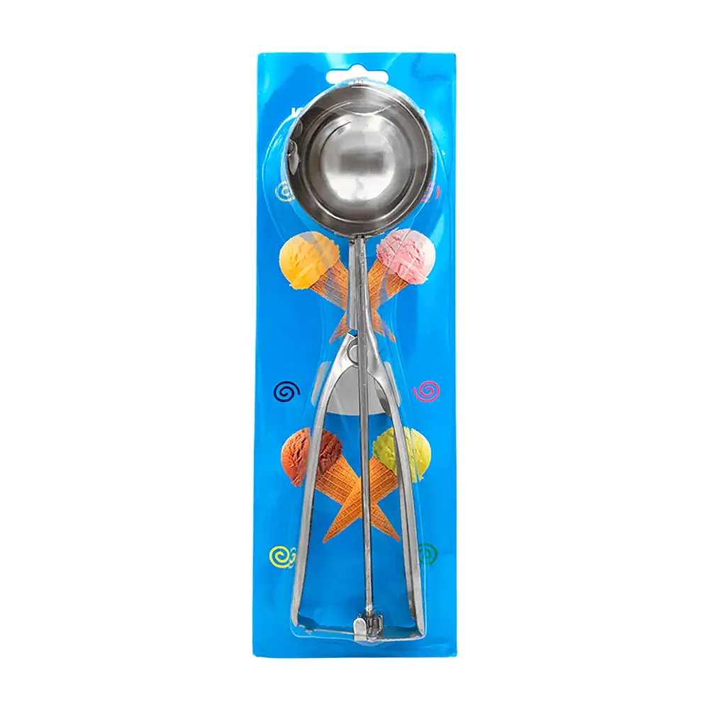Cuchara despachadora de acero inoxidable para helado con mango ergonómico, 23cm