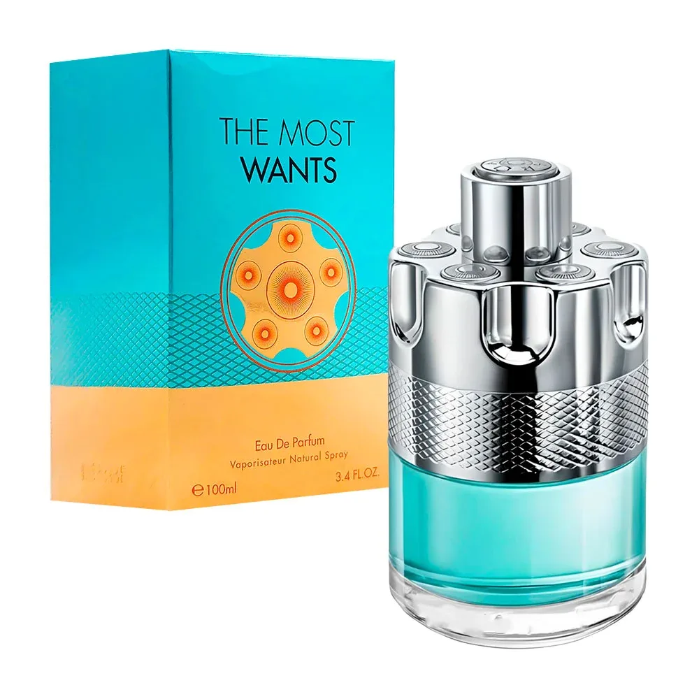 Perfume the most wants azul, 100 ml en spray con fragancia para hombre / b2377-3