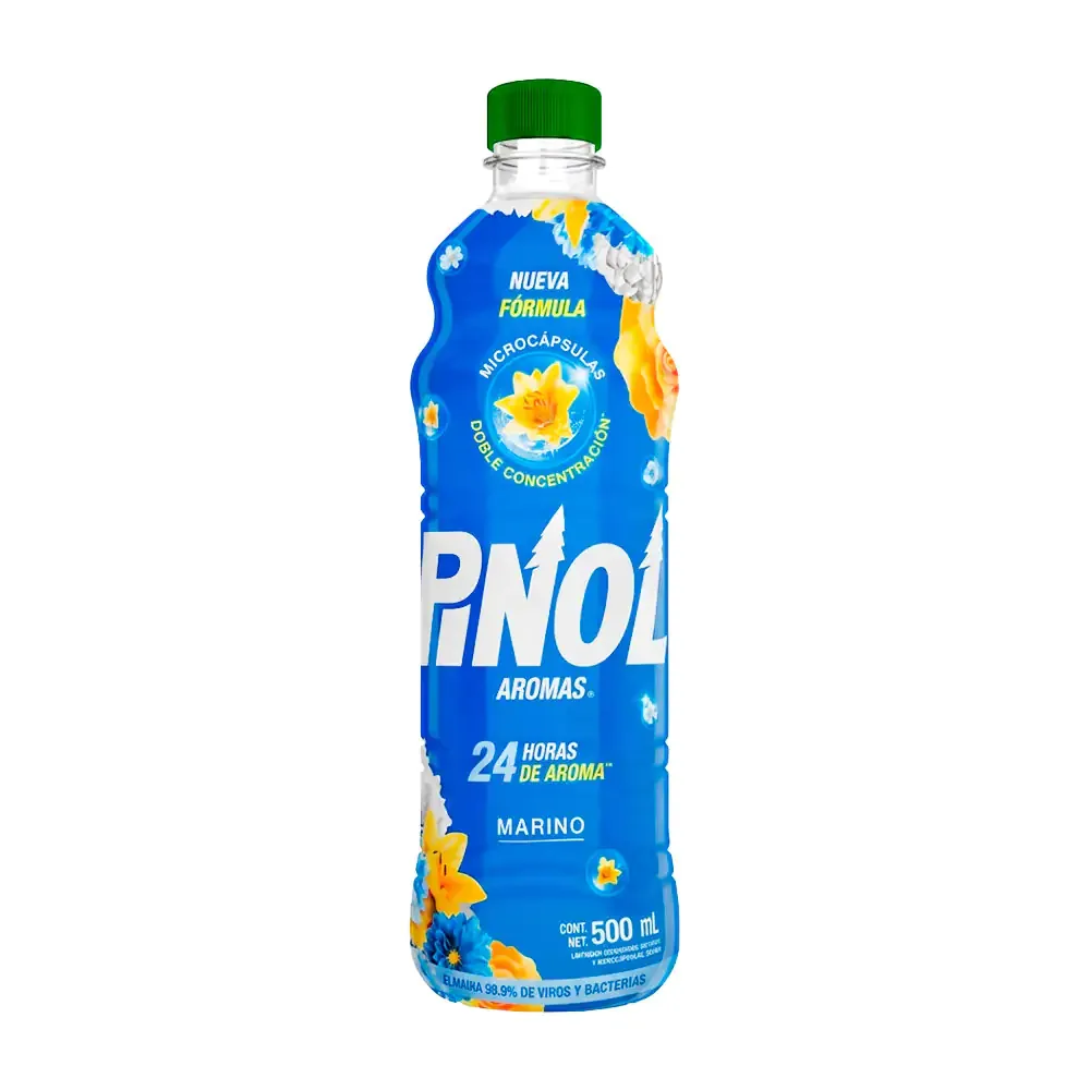 1pza botella de limpiador pinol aromas, aroma marino, 500ml / pinol500.m