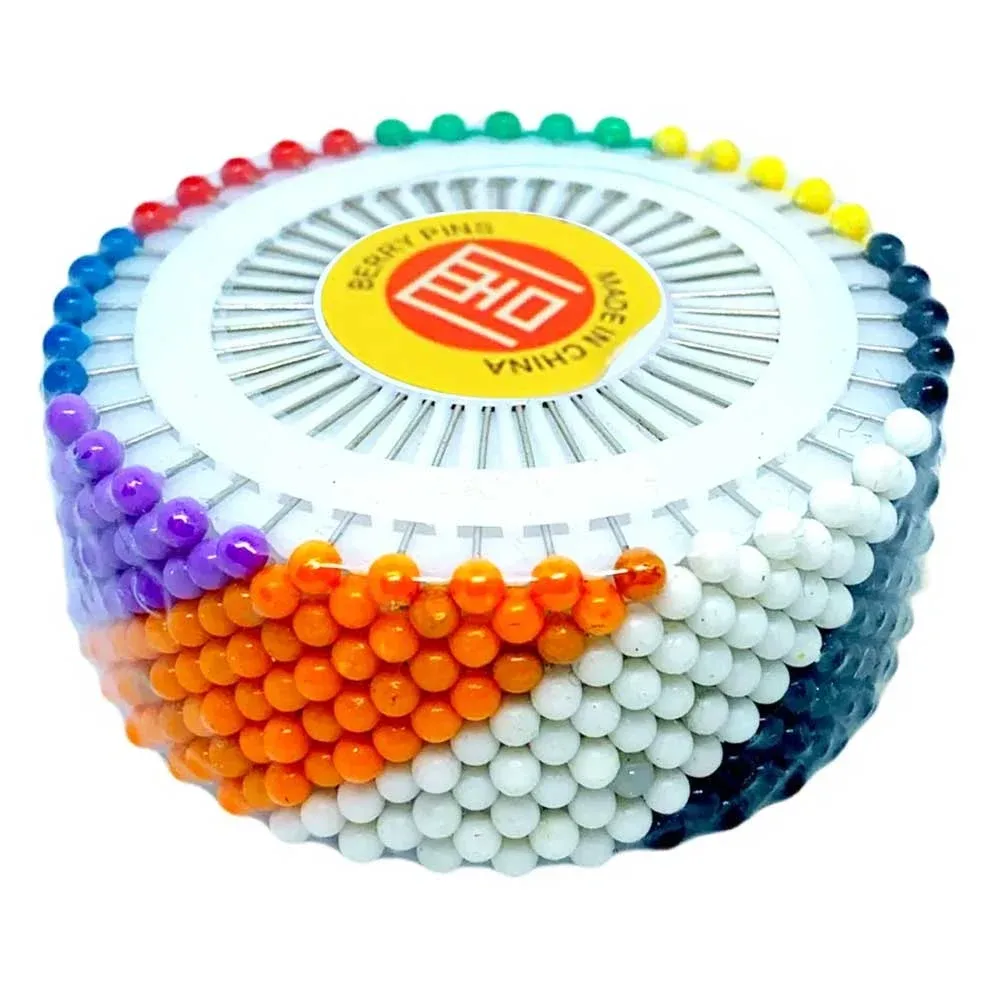 Set 480pzas alfileres de colores c-283-102
