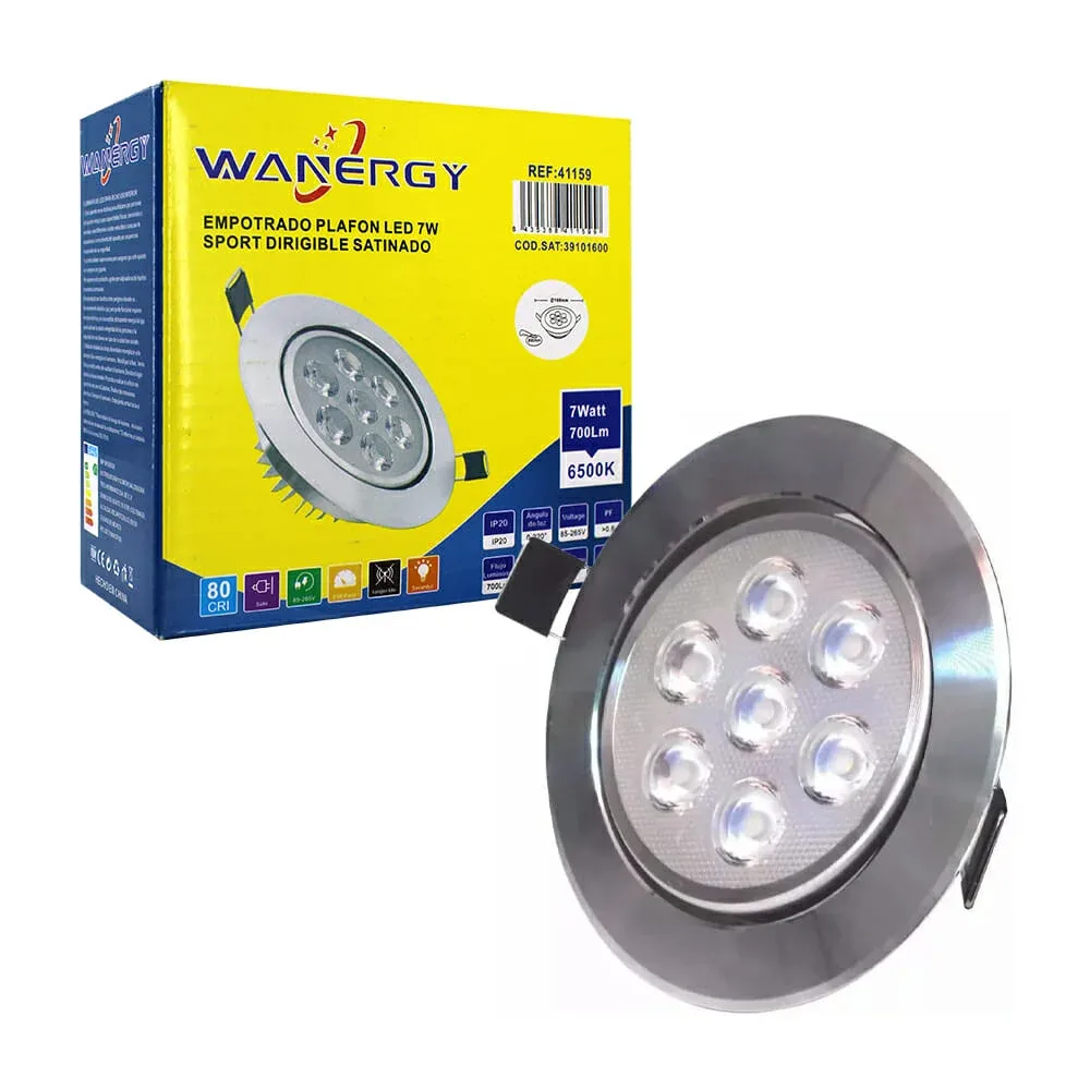 Lámpara tipo plafón led 7w, wanergy / 41159