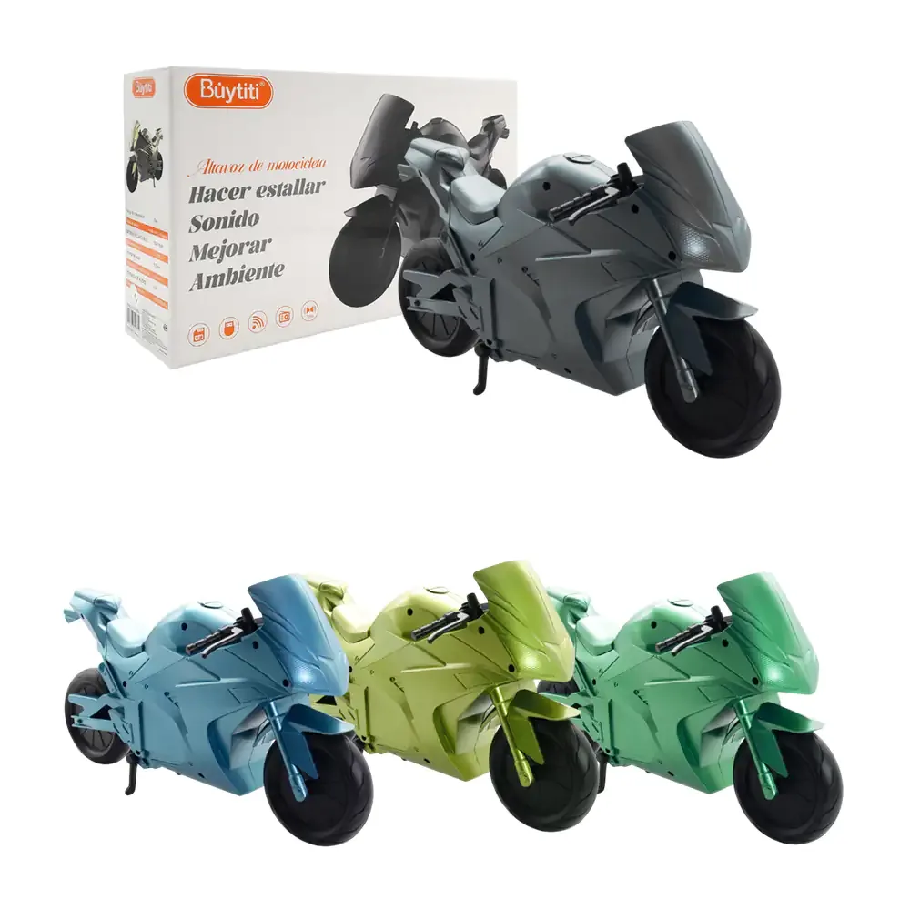 Bocina inalámbrica bluetooth buytiti con diseño de moto, variedad de colores