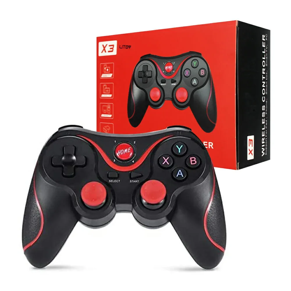 Control de juegos inalámbrico universal x3 con conexión bluetooth y diseño ergonómico / to-1510 / wireless controller